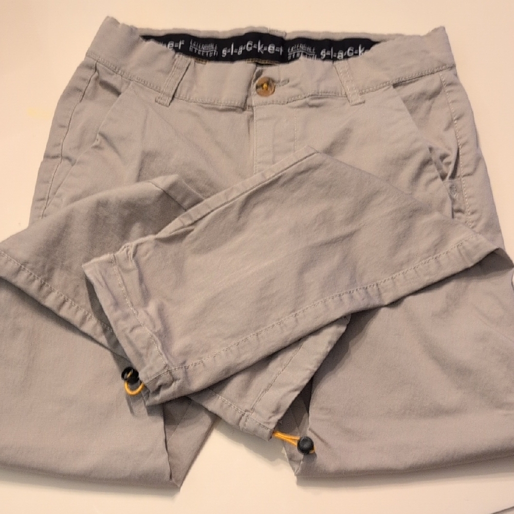 Beige Casual Lightweight Cotton Bottoms